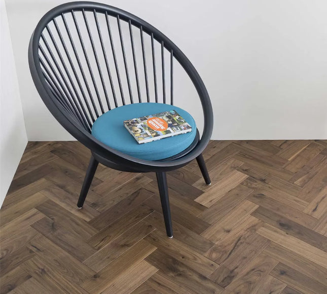 Brushed Unfinished Walnut Plank Engineered Flooring | Pukka Flooring
