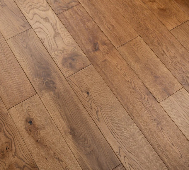 Golden Hands craped Solid Oak Planks | Pukka Flooring