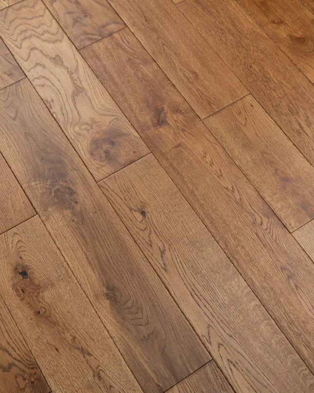 Golden Hands craped Solid Oak Planks | Pukka Flooring