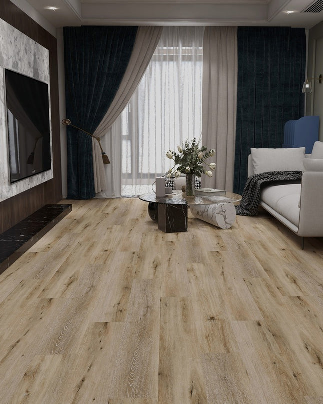 Pukka Flooring Aquacore ProFlex Plank – 14mm Engineered Oak – Latte Oak Brushed & UV Oiled