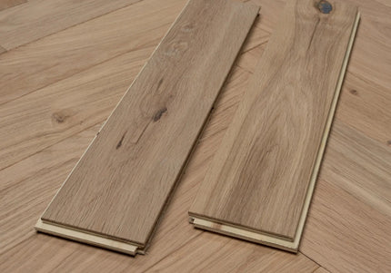 Classic Unfinished Engineered Oak Herringbone Flooring | Pukka Flooring