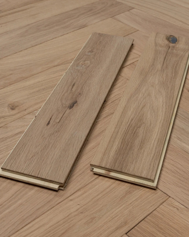 Classic Unfinished Engineered Oak Herringbone Flooring | Pukka Flooring