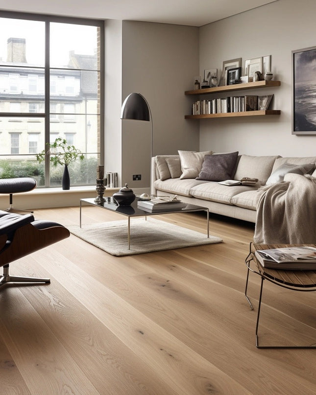 Pukka Flooring Engineered Oak Flooring – 20 x 240mm Engineered Oak – Natural Oak Brushed & UV Oiled