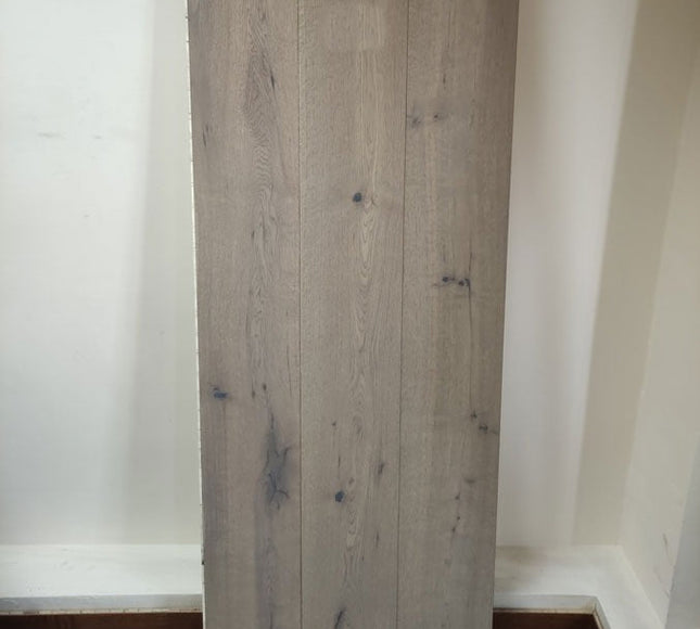 London Grey Brushed UV Oiled Oak Wood Flooring – 15mm Engineered Plank  |Pukka Flooring