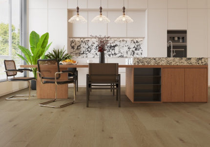 Pukka Flooring Engineered Oak Flooring – 12 x 190mm Click Engineered Oak – Blonde Oak Brushed & Matt Lacquered