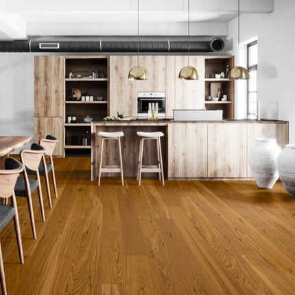 Pukka Flooring 5G Engineered Oak – Natural Oak Brushed & Matt Lacquered 14 x 155mm European Engineered Oak 4V Bevel, 1092mm