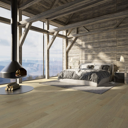 Pukka Flooring Loc Engineered Herringbone – 14 x 110mm Herringbone Engineered LOC – Serenity Oak Brushed & Matt Lacquered