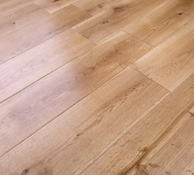 Rustic Wide Solid Oak Planks | Pukka Flooring