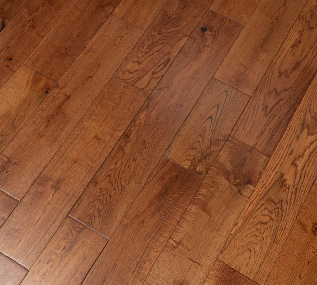 Golden Handscraped Solid Oak Planks | Pukka Flooring
