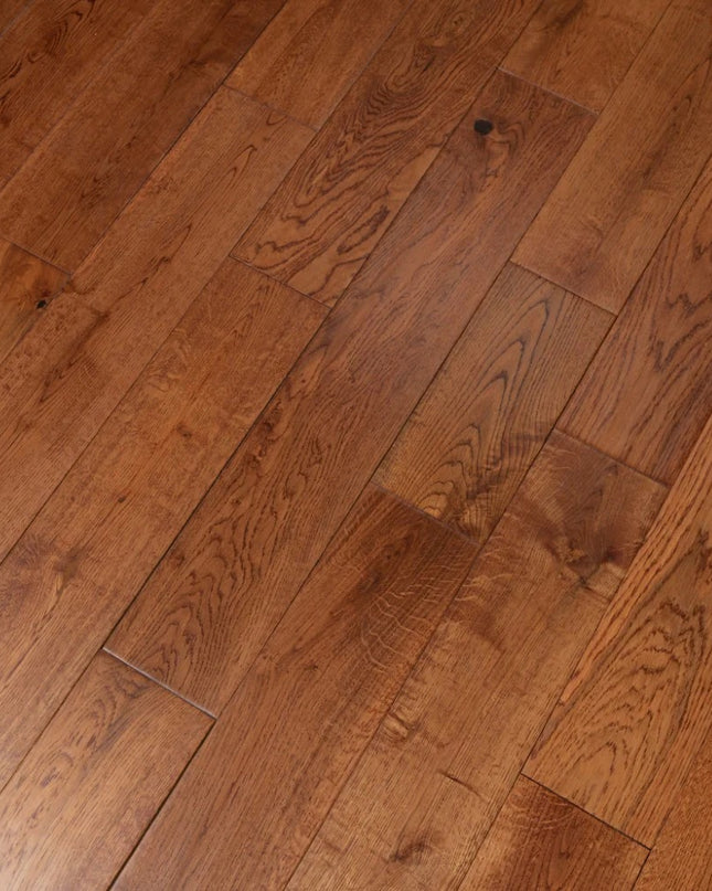 Golden Handscraped Solid Oak Planks | Pukka Flooring