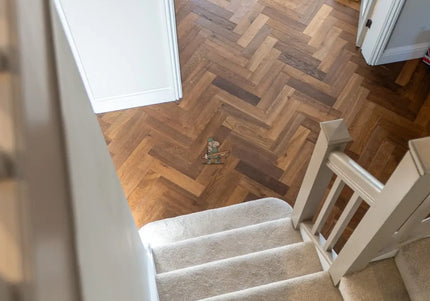 Golden Smoked UV Oiled Engineered Oak Herringbone Flooring | Pukka Flooring