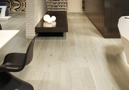 Pukka Flooring Oak Engineered Wood – Toffee Oak Brushed & Matt Lacquered 14 x 180mm Long European Engineered Oak 4V Bevel