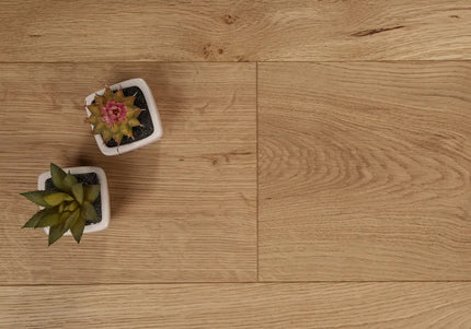Pukka Flooring Engineered Oak Flooring – 12 x 190mm Click Engineered Oak – Natural Oak Brushed & Matt Lacquered