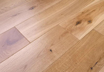 Rustic Wide Solid Oak Planks | Pukka Flooring
