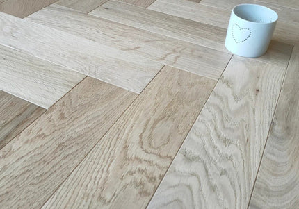  Invisible Oiled (Brushed Finish) Engineered Herringbone Flooring by Pukka Flooring.
