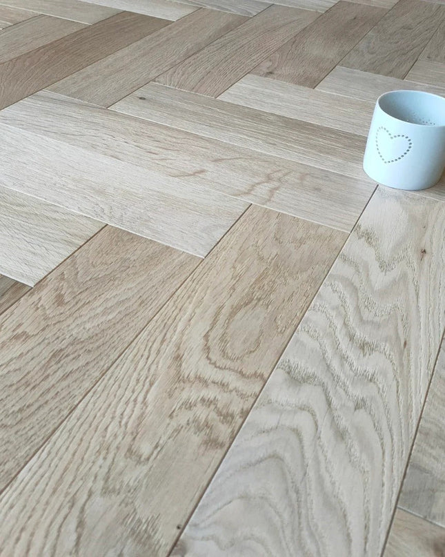  Invisible Oiled (Brushed Finish) Engineered Herringbone Flooring by Pukka Flooring.