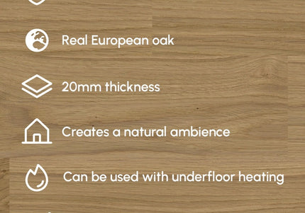 Pukka Flooring Engineered Oak Flooring – 20 x 240mm Engineered Oak – Natural Oak Brushed & UV Oiled
