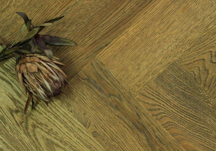 Pukka Flooring Engineered Oak Flooring – 12 x 150mm Click Engineered Oak Herringbone – Cognac Oak Brushed & Matt Lacquered