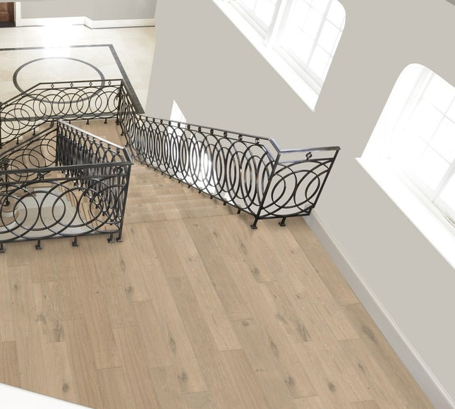 Pukka Flooring Engineered Oak Flooring – 20 x 191mm Engineered Oak – Natural Oak Brushed & Unfinished