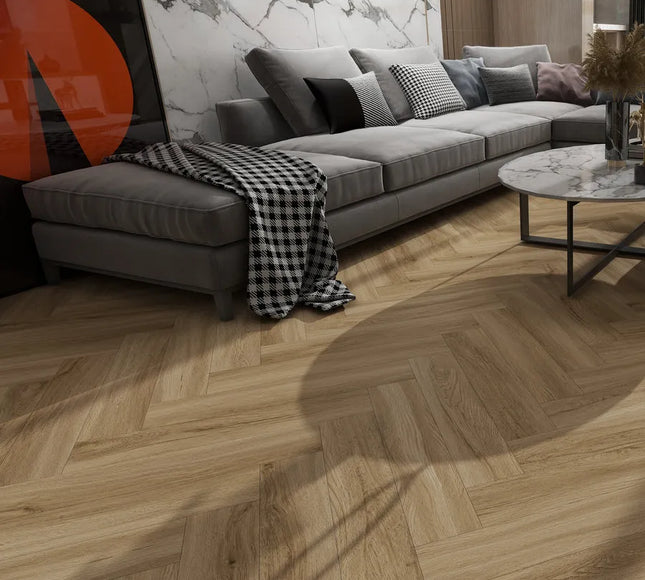 Pukka Flooring Aquacore ProFlex Herringbone – English Oak Luxury Vinyl Tile