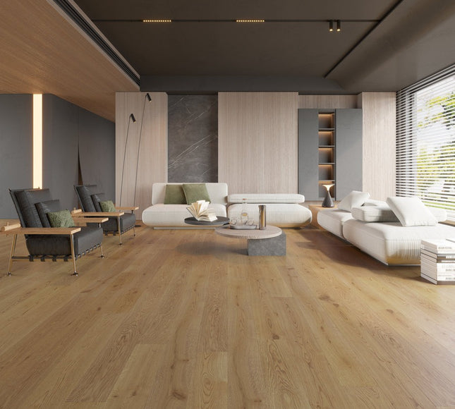 Pukka Flooring Engineered Oak Flooring – 20 x 191mm Engineered Oak – Natural Oak Brushed & UV Oiled