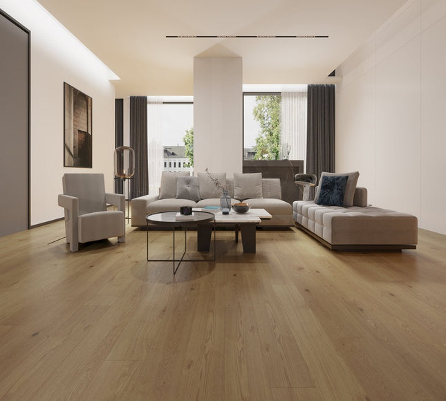Pukka Flooring Engineered Oak Flooring – 20 x 240mm Engineered Oak – Natural Oak Brushed & UV Oiled