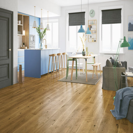 Pukka Flooring 5G 14 x 180mm European Engineered Oak – Smoked Oak Brushed & Matt Lacquered Engineered Oak Flooring