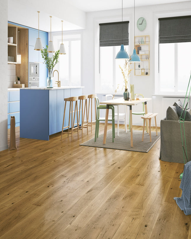 Pukka Flooring 5G 14 x 180mm European Engineered Oak – Smoked Oak Brushed & Matt Lacquered Engineered Oak Flooring
