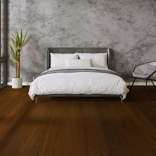 Light Brown Smoked Oak Engineered Wood Flooring | Pukka Flooring