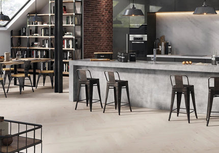 Pukka Flooring Loc Engineered Herringbone – 14 x 110mm Herringbone Engineered LOC – White Oak Brushed Matt Lacquered