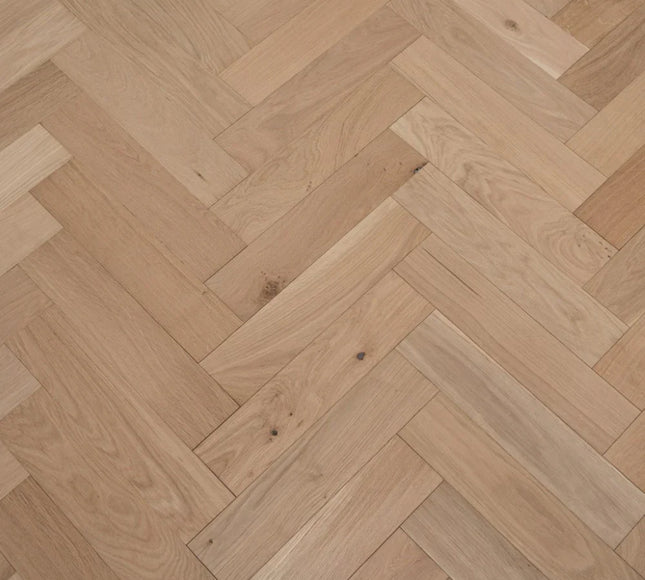 Prime AB Unfinished Engineered Oak Herringbone Flooring | Pukka Flooring