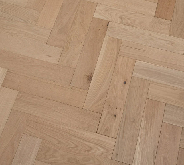 Prime AB Unfinished Engineered Oak Herringbone Flooring | Pukka Flooring