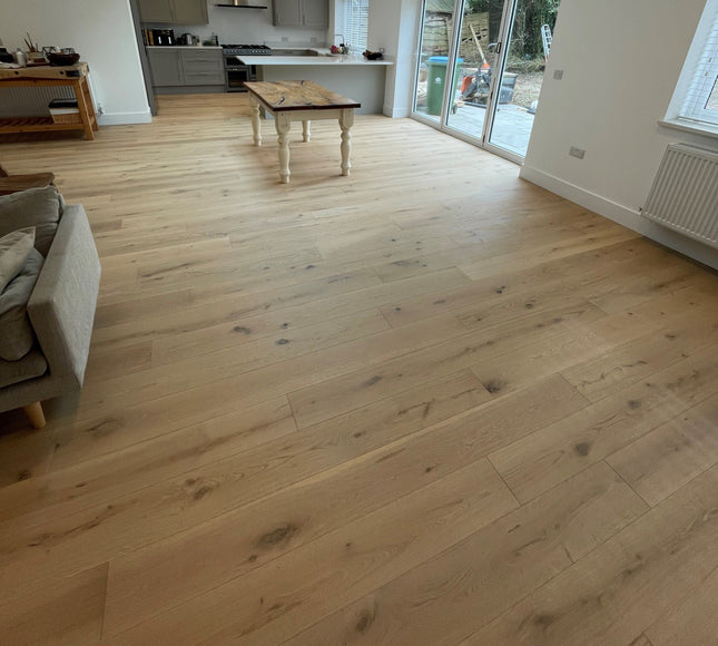 Smooth Unfinished Engineered Oak Flooring | Pukka Flooring
